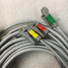 Ligação do cabo 3 do cuidado da fusão ECG do cuidado de GE com referência integrada 2021141-002 2017004-003 do IEC 3.6m 12ft do fio de ligação do grabber
