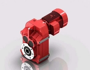 Velocidade alinhada helicoidal Reductor do motor do chanfro com as peças vermelhas da transmissão de energia do eixo