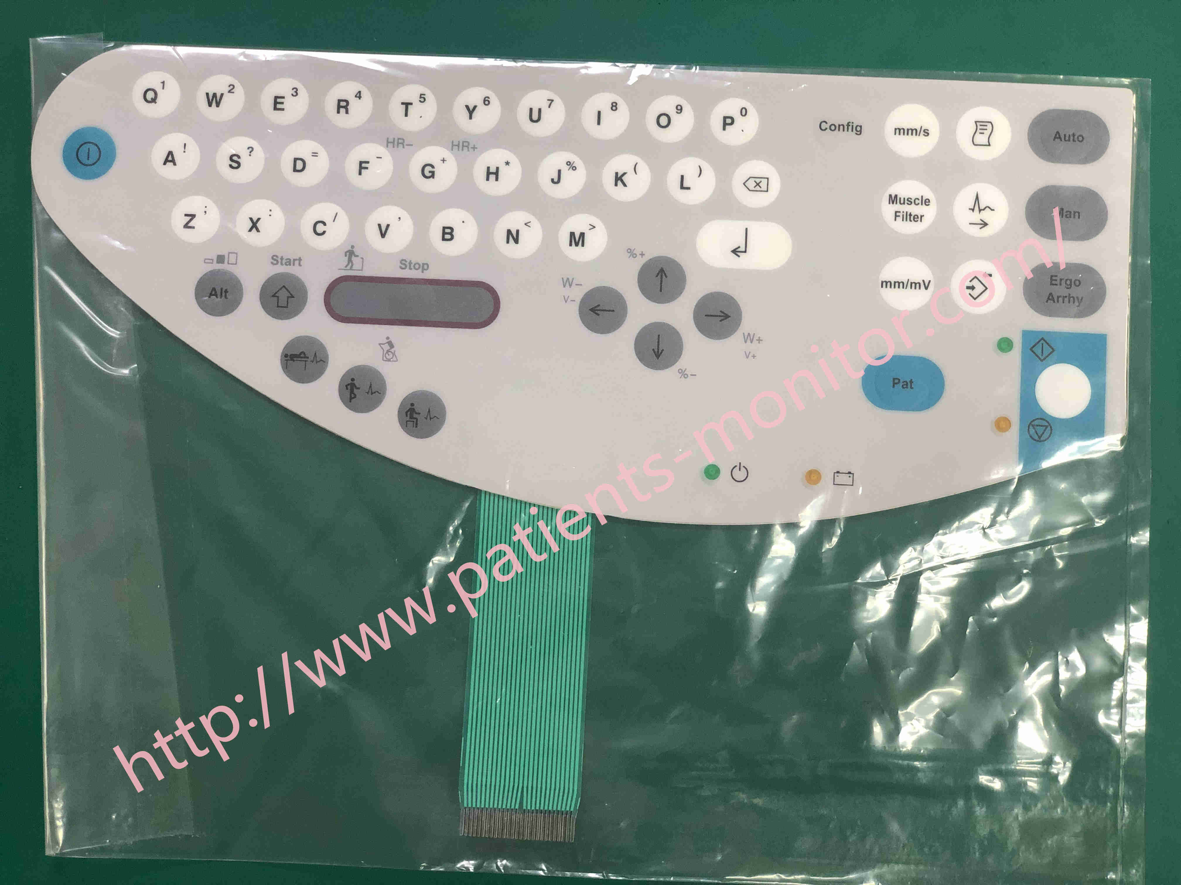 Peças sobresselentes do teclado do teclado numérico da máquina de GE ECG da ligação de Mac1200 MAC1200ST 12